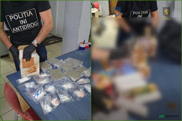Paneton cu cocaină și paste cu marijuana: captură de droguri venită din Spania, ascunsă în colete „de acasă”